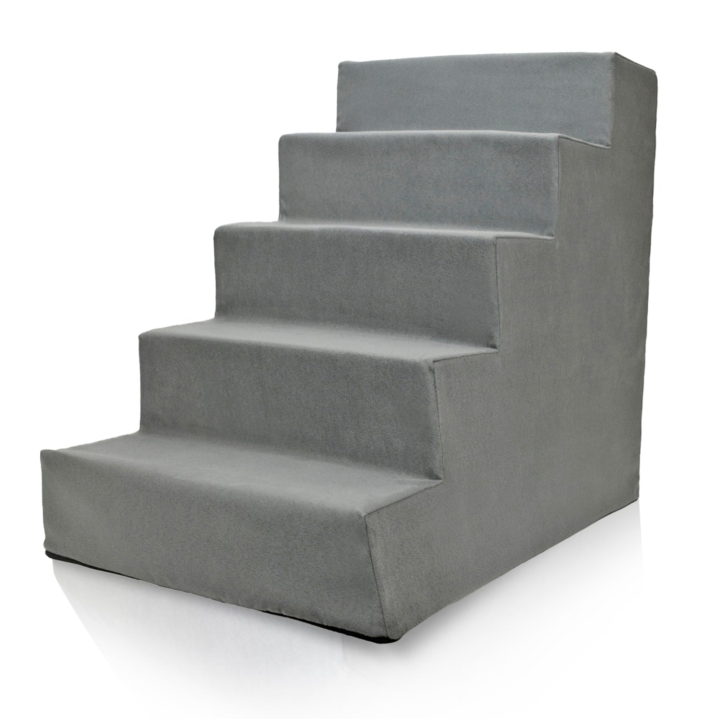 Home Base 5-Step Dog Stairs for Bed, Dog Steps for Couch, Non Slip Ramp, High Density Foam Pet Stair for Cats and Dogs