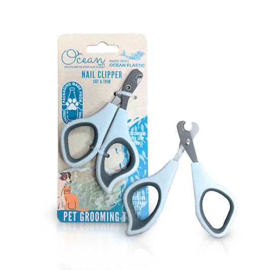 Ocean Plastic by PT Pet Nail Clipper, Eco-Friendly Grooming Tool for Dogs and Cats