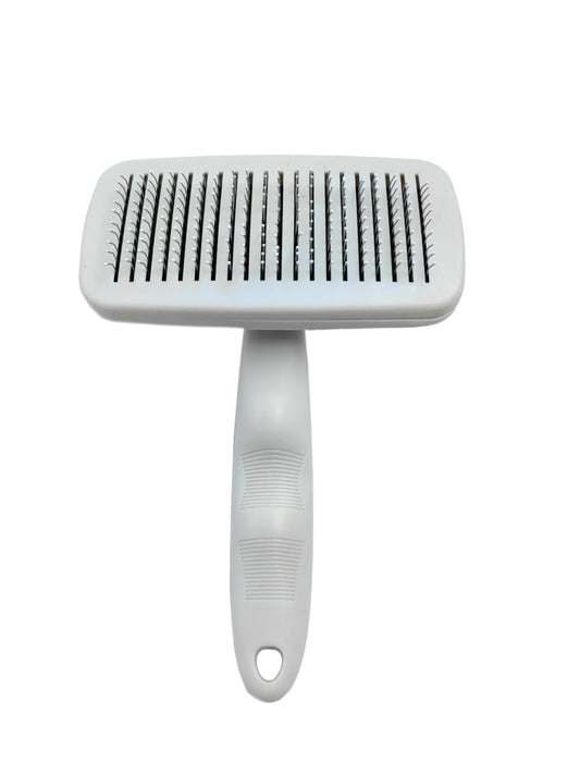 Ocean Plastic by PT Self-Cleaning Slicker Brush for Pets, Retractable Head, Eco-Friendly Grooming Tool for Dogs and Cats