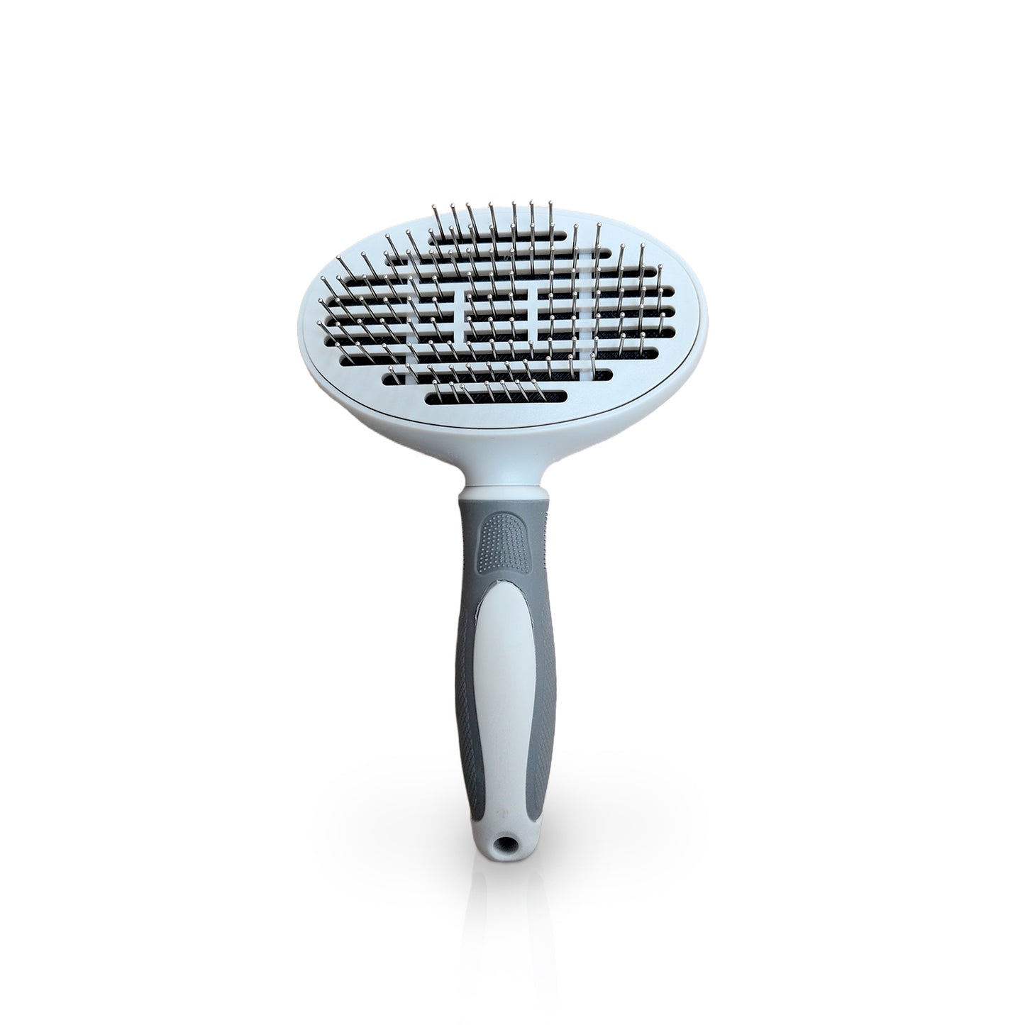 Ocean Plastic by PT Self-Cleaning Pin Slicker Brush, Retractable Head, Eco-Friendly Grooming Tool for Dogs and Cats