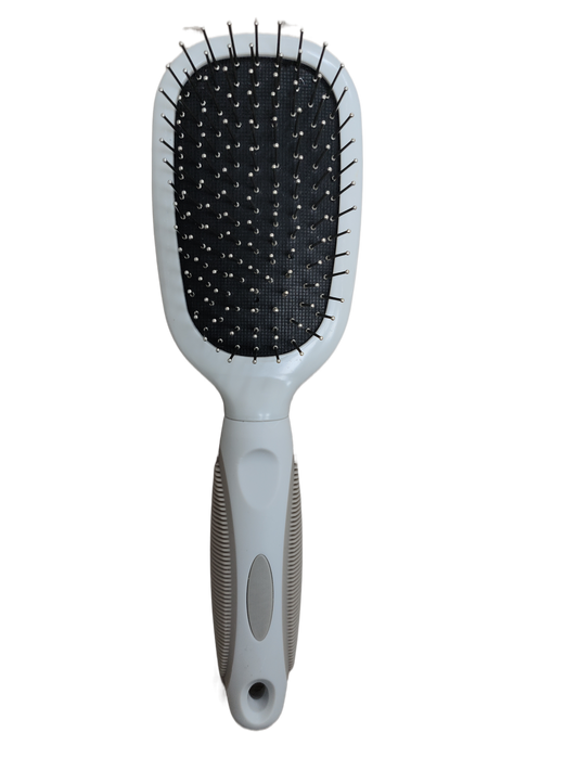 Ocean Plastic by PT Double-Sided Oval Grooming Brush, Eco-Friendly Pet Brush for Dogs and Cats