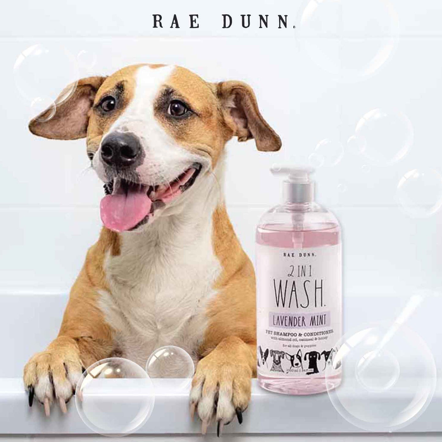 Rae Dunn "WASH." 2-IN-1 Pet Shampoo + Conditioner