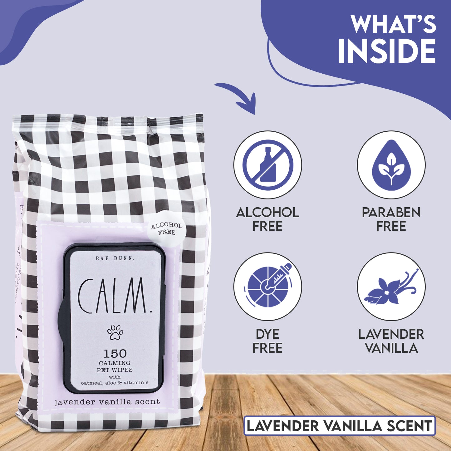 Rae Dunn " CALM" Calming Pet Wipes