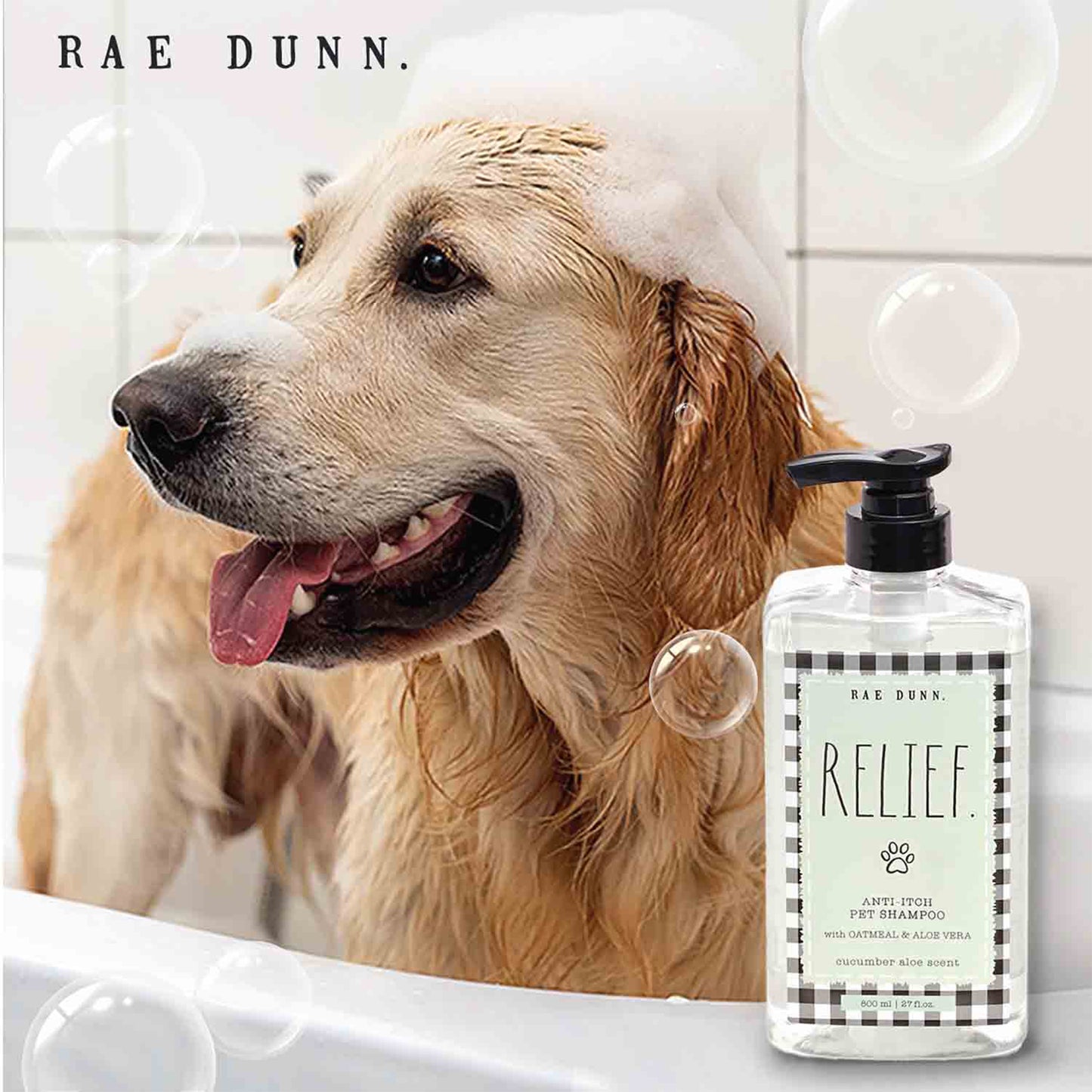 Rae Dunn "RELIEF." Anti-Itch Pet Shampoo