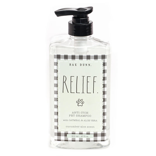 Rae Dunn "RELIEF." Anti-Itch Pet Shampoo