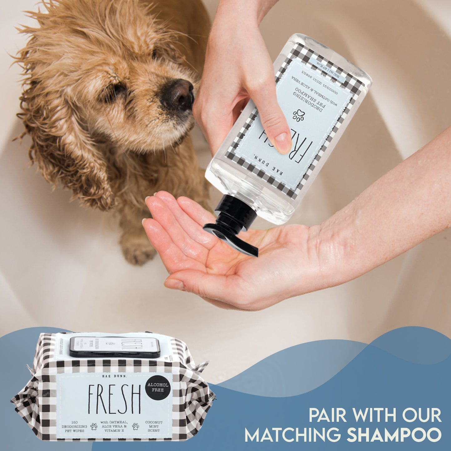 Rae Dunn "FRESH" Deodorizing Pet Shampoo