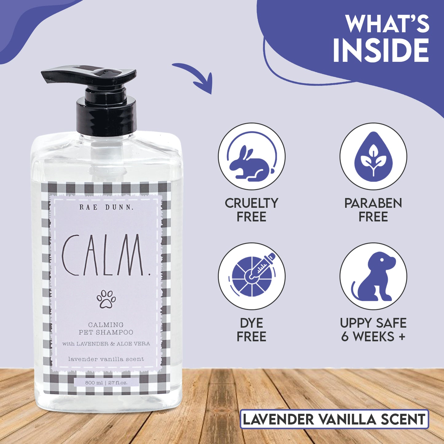 Rae Dunn " CALM." Calming Pet Shampoo