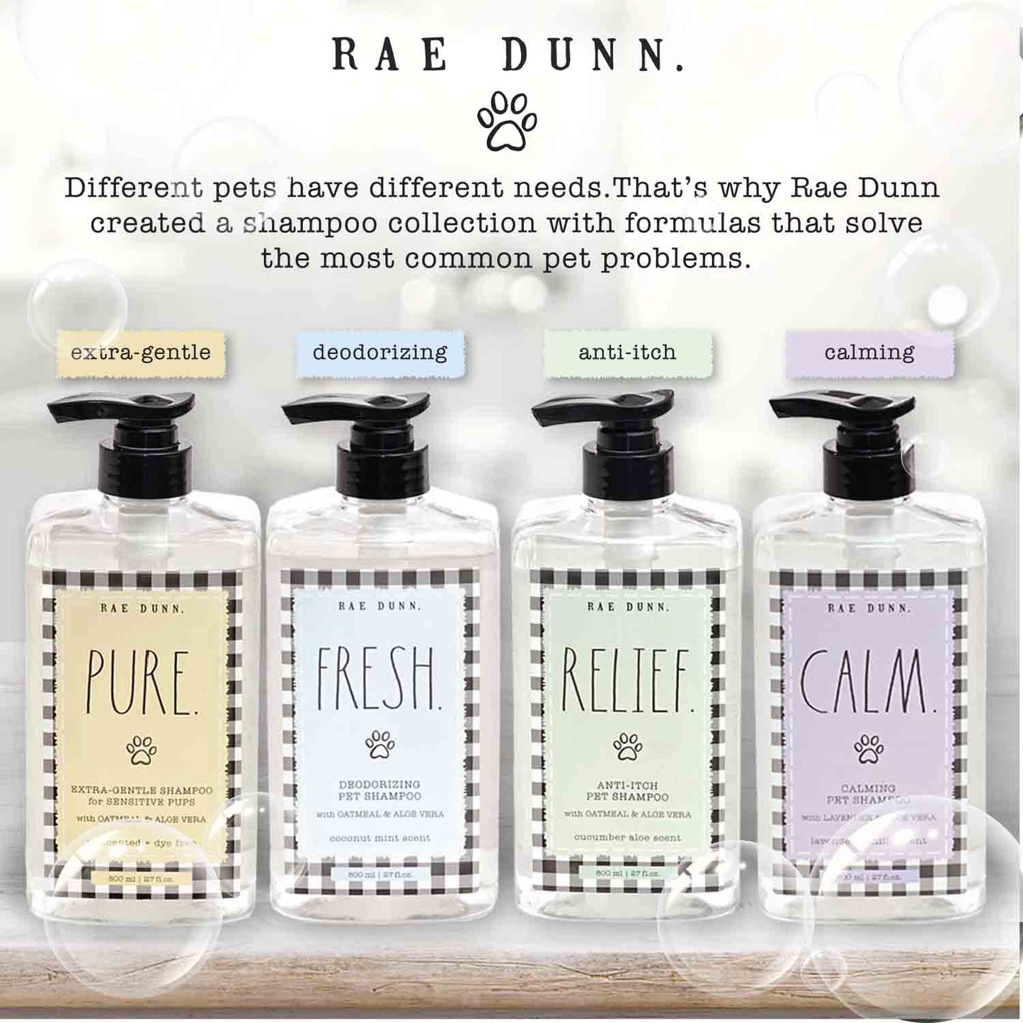 Rae Dunn "PURE" Extra Gentle Pet Shampoo