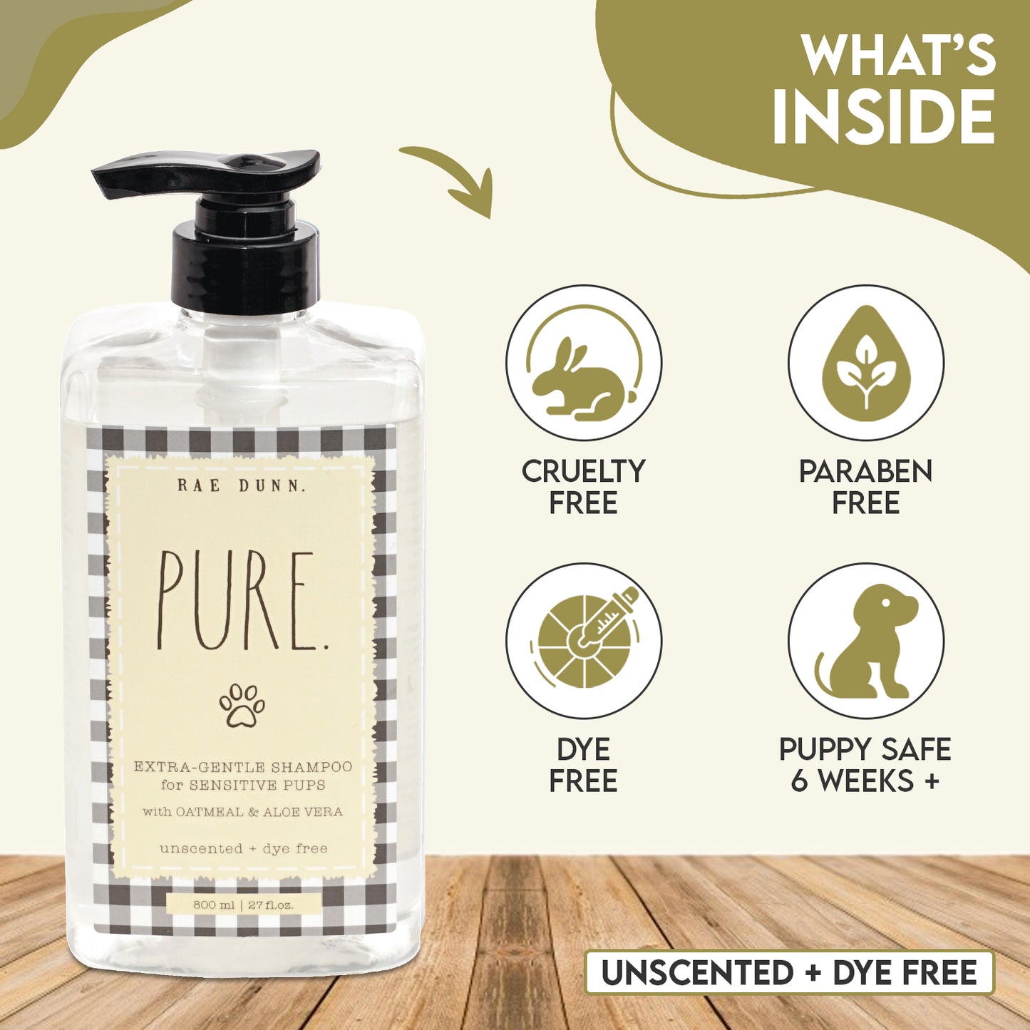 Rae Dunn "PURE" Extra Gentle Pet Shampoo