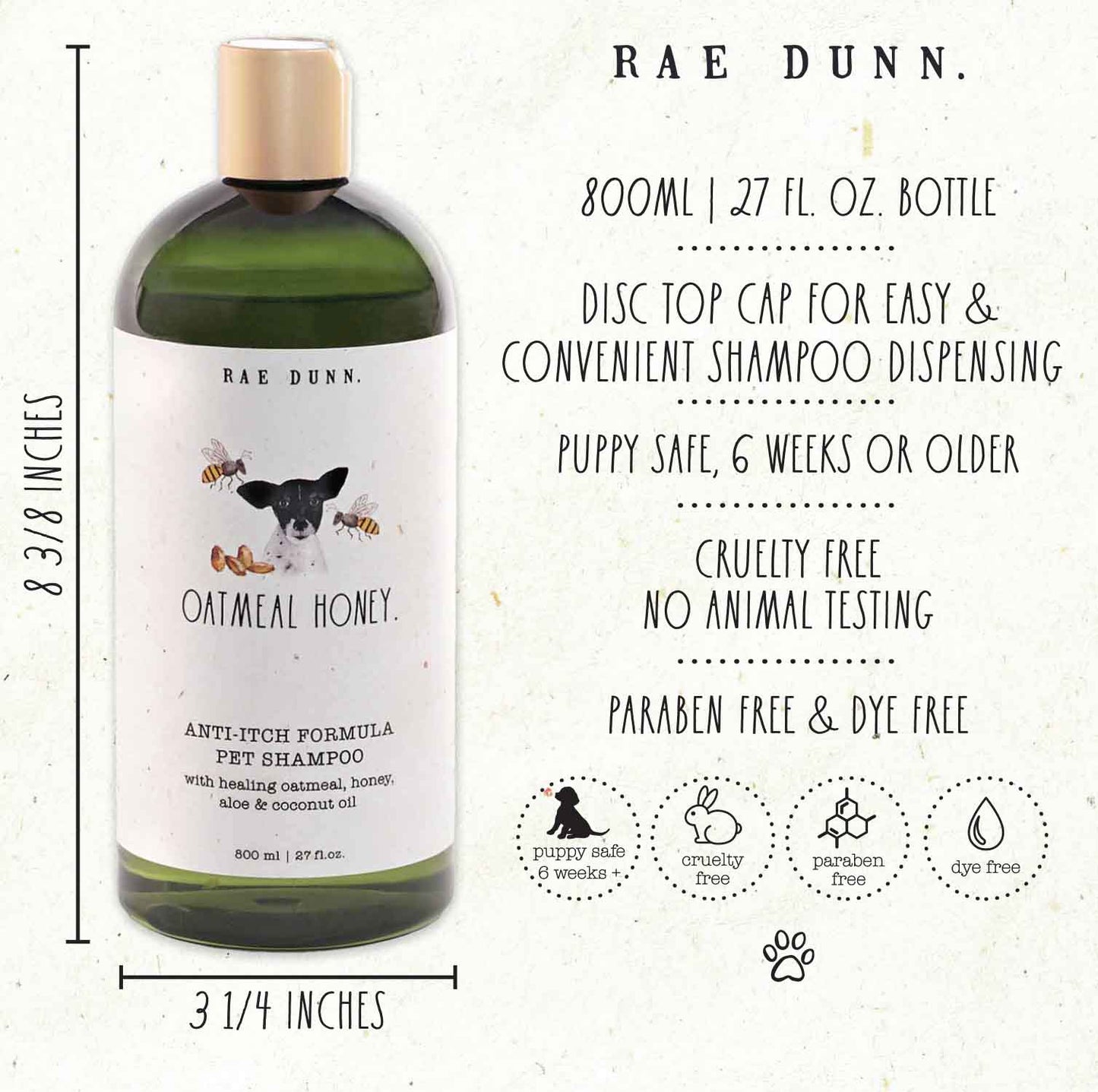 Rae Dunn Anti-Itch Formula Pet Shampoo